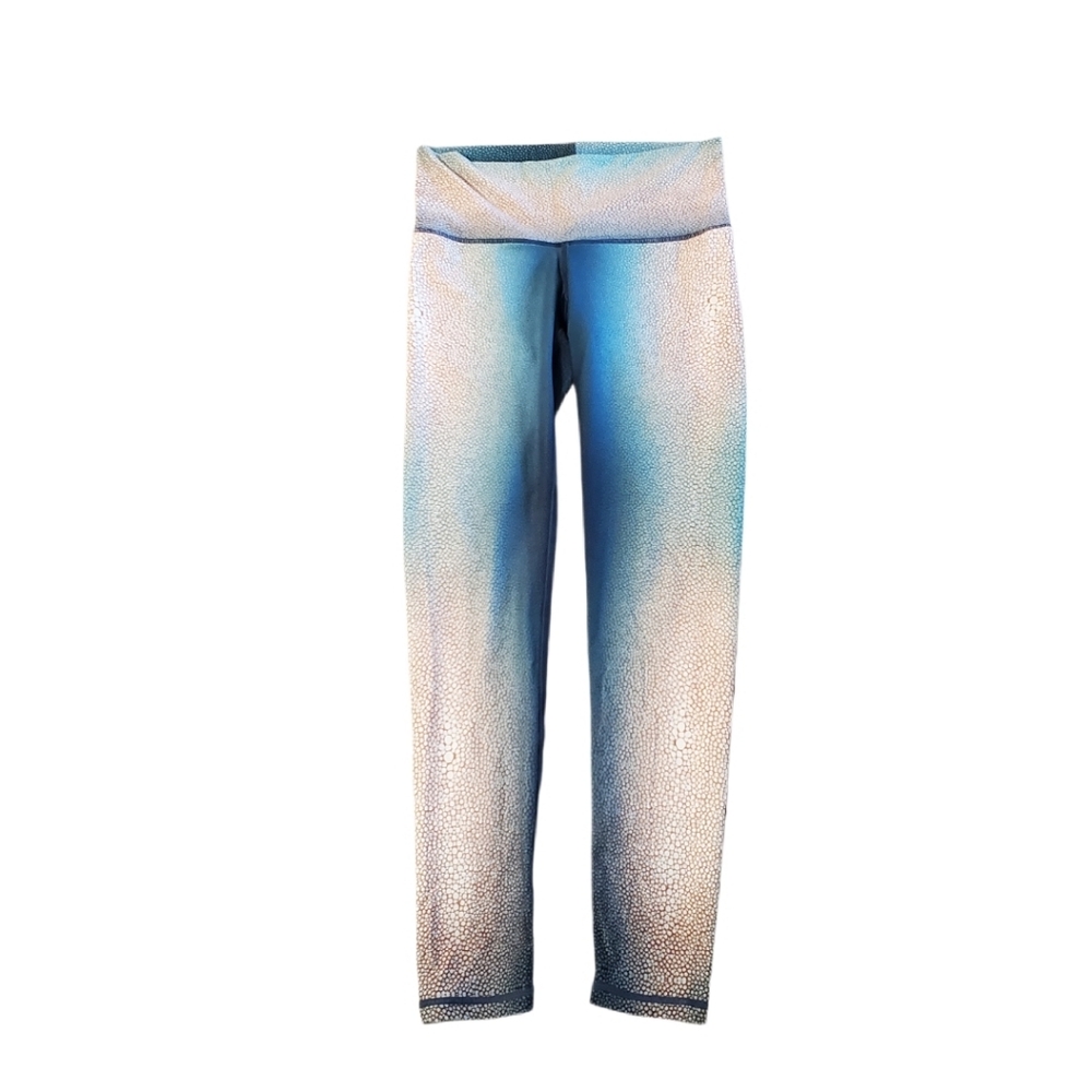 Niyama Sol Shagreen Lagoon High Waisted Barefoot Leggings Snakeskin Size Medium